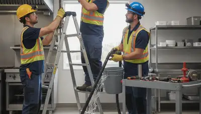 Emergency plumber repairing a burst pipe in Baltimore, MD for fast 24/7 service