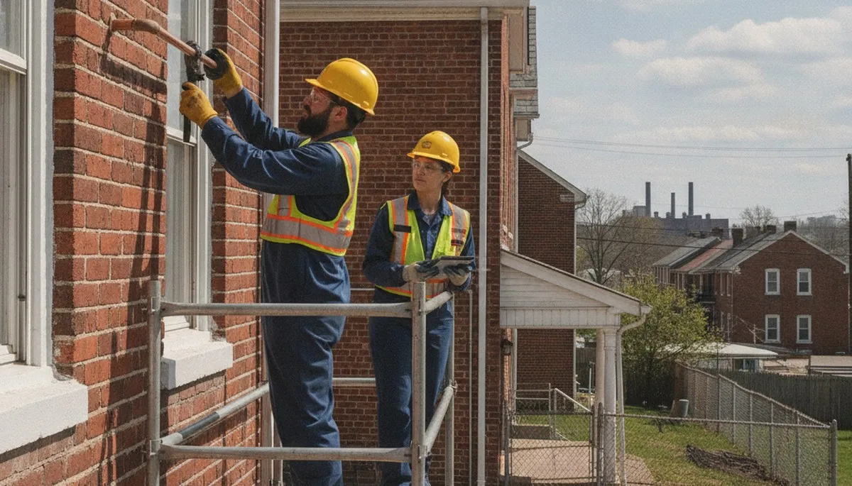 Baltimore, MD plumber repairing a leaky pipe for residential plumbing service