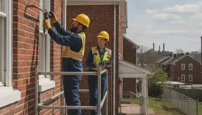 Baltimore, MD plumber repairing a leaky pipe for residential plumbing service