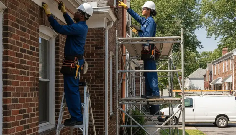 Baltimore, MD plumber repairing a sink leak for residential plumbing service
