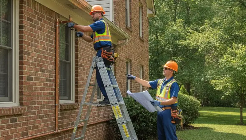 Baltimore, MD plumbing repair service for residential and commercial leaks, clogs, and pipe issues