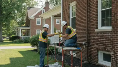 Baltimore, MD plumber repairing a leak for a plumbing service call
