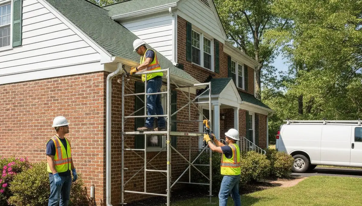 Baltimore, MD plumber repairing a leak for a residential plumbing service