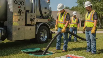 Baltimore, MD septic pumping service by On Call Plumbers for residential plumbing maintenance