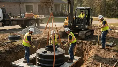 Septic tank installation service in Baltimore, MD for durable home plumbing systems